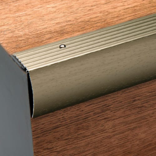 GLM-HSGY100 - Hybrid Stair Nose - 3/8 Inch - 8ft - Gray Finish